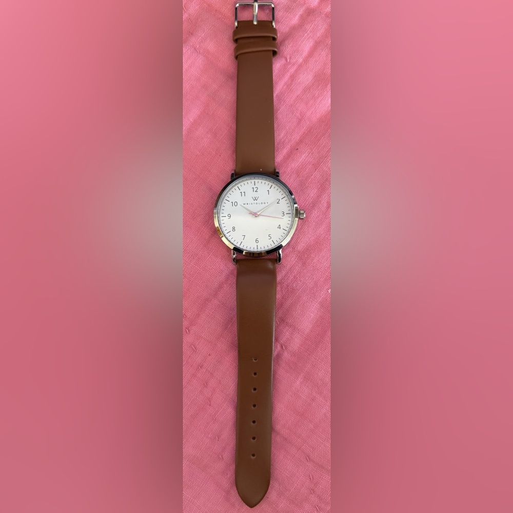 Wristology Silver and Brown Watch